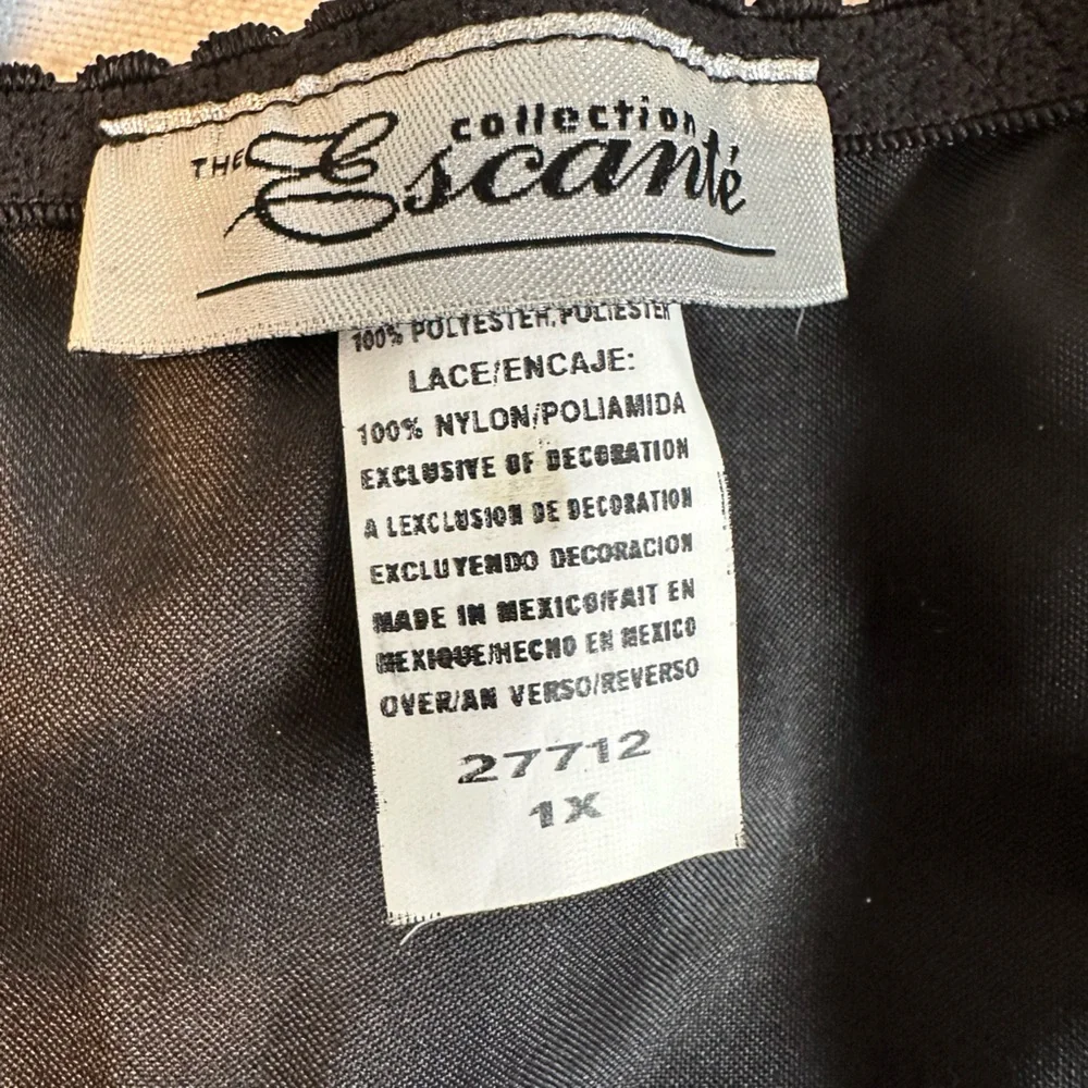 Escante woman’s black corset, size 1X - Picture 14 of 16